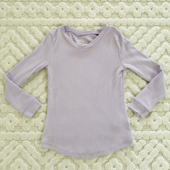 Just Pajamas Light Purple Long Sleeve Top size 6 - Picture 1 of 7